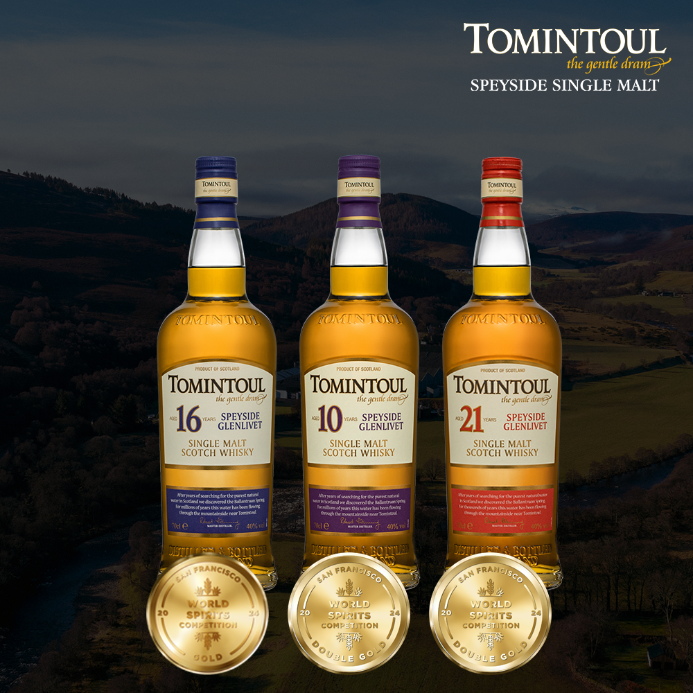 Tomintoul wins Gold at 2024 San Francisco World Spirits Competition 